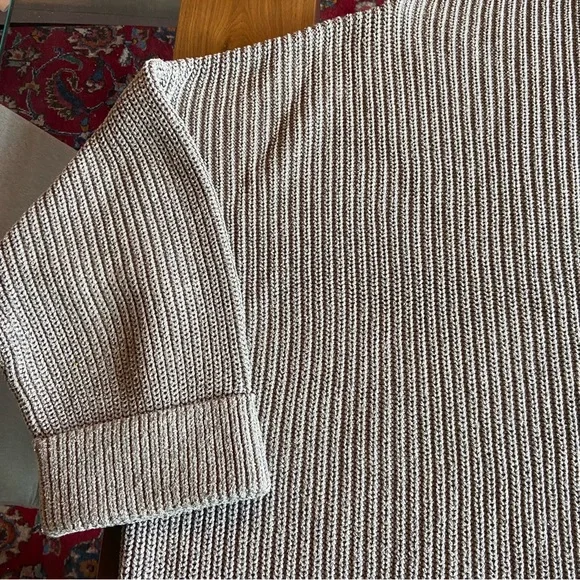 Lord & Taylor Gray Ribbed Sweater - Picture 4 of 8